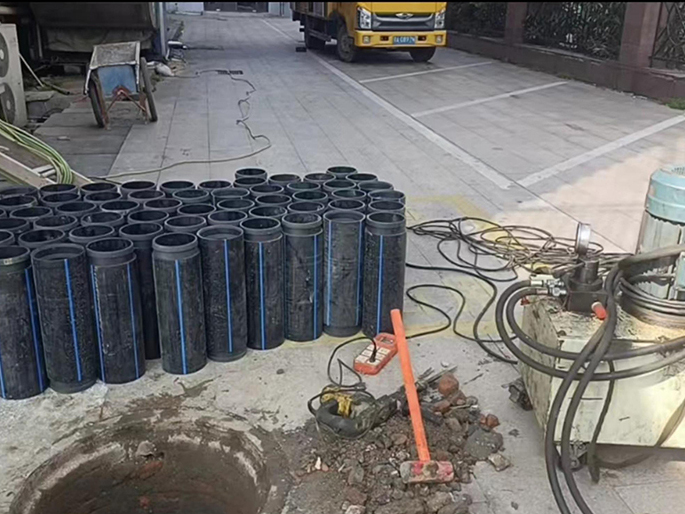 攸县PE置换管厂家 DN315置换管 非开挖管短管置换